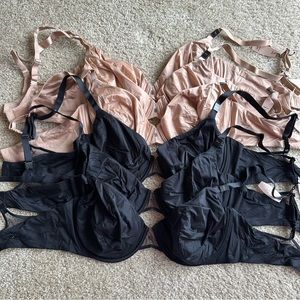 NWT Victoria’s Secret 38DD Fabulous Unlined Semi Demi Lot of 6